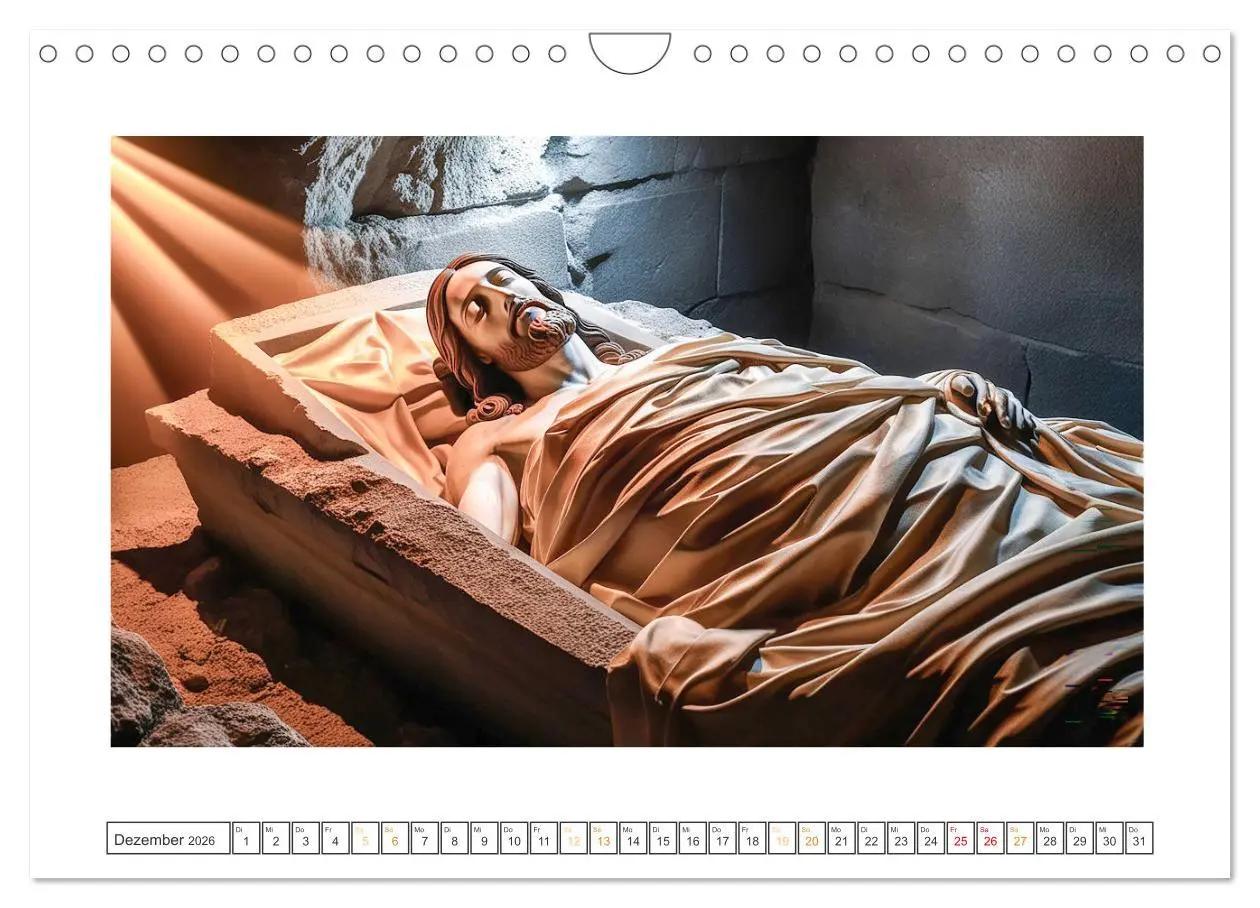 Bild: 9783457311035 | Durch das Jahr mit Jesus (Wandkalender 2026 DIN A4 quer), CALVENDO...
