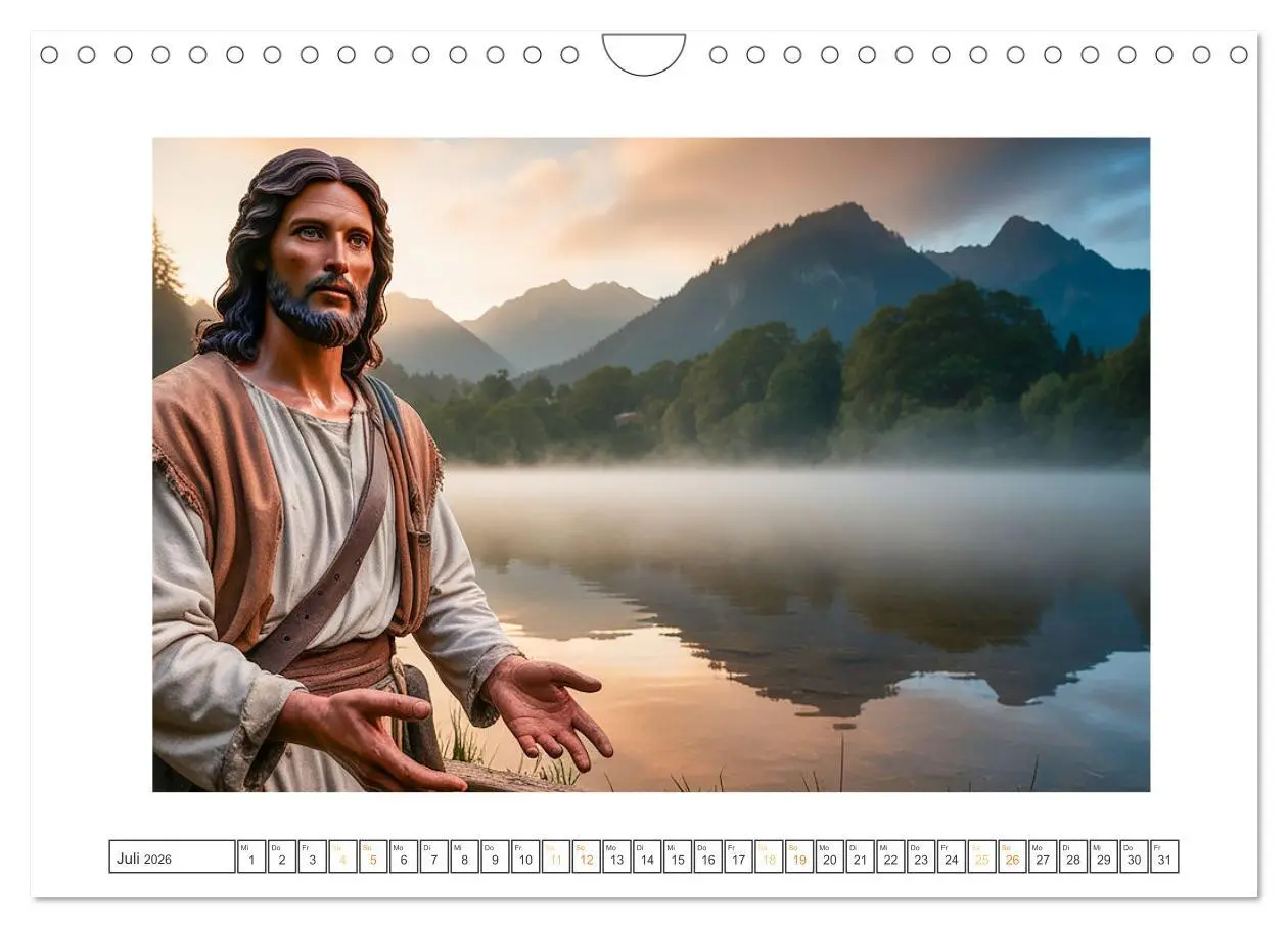 Bild: 9783457311035 | Durch das Jahr mit Jesus (Wandkalender 2026 DIN A4 quer), CALVENDO...