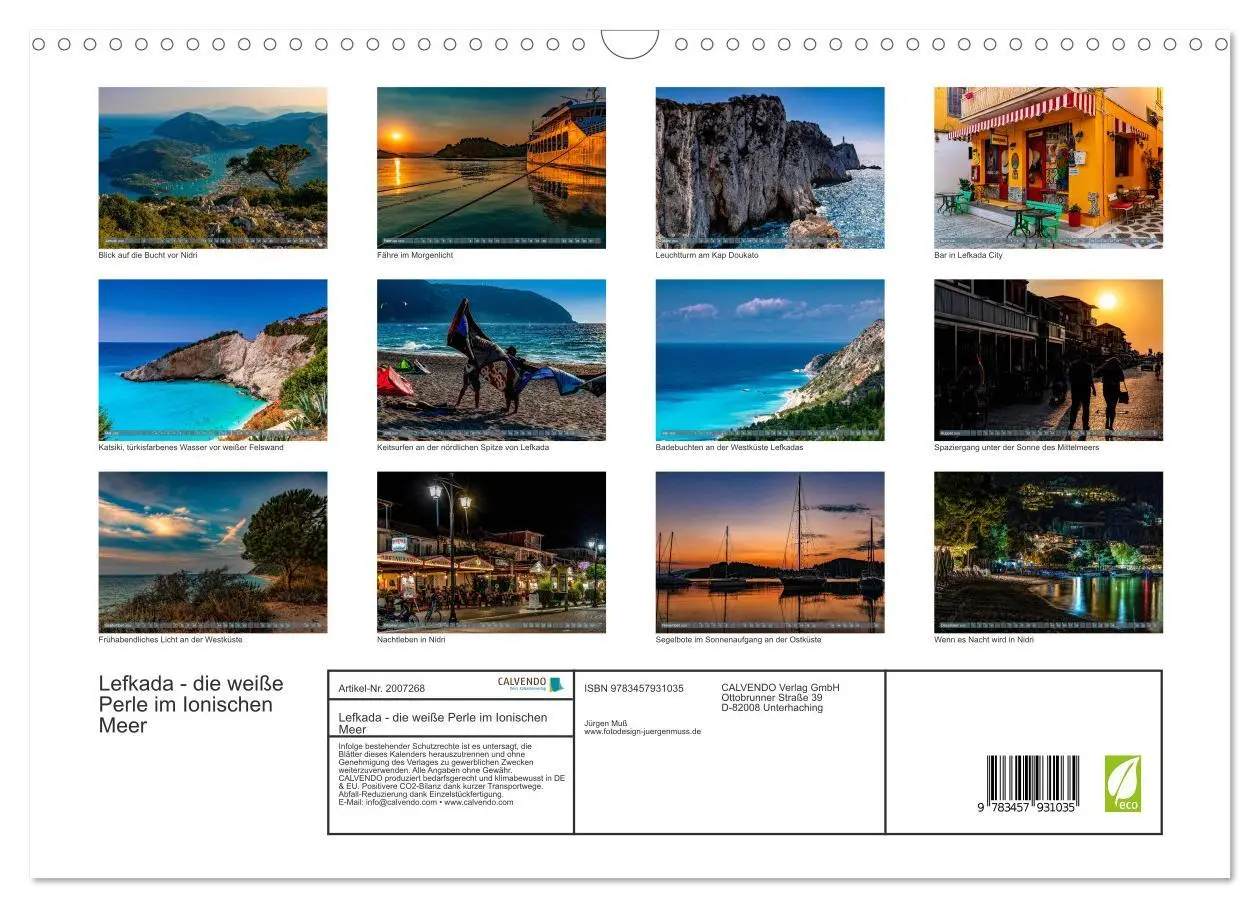 Bild: 9783457931035 | Lefkada - die weiße Perle im Ionischen Meer (Wandkalender 2026 DIN...