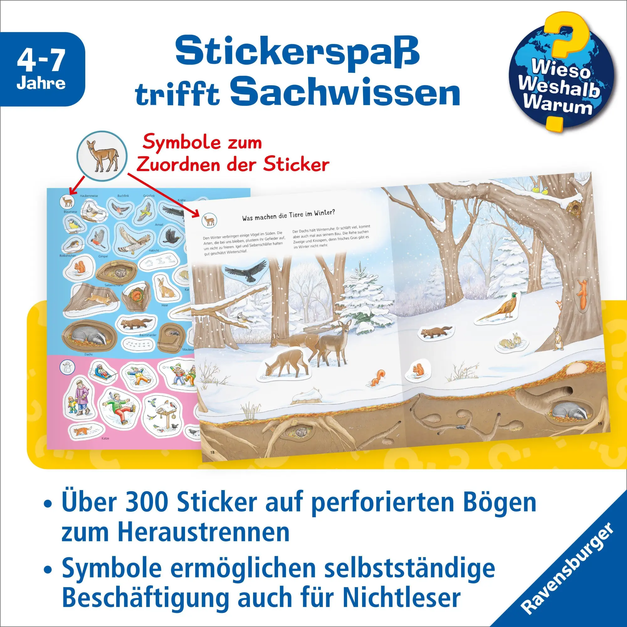 Bild: 9783473601035 | Wieso? Weshalb? Warum? Stickerheft - Jahreszeiten | Oliver Kockmann