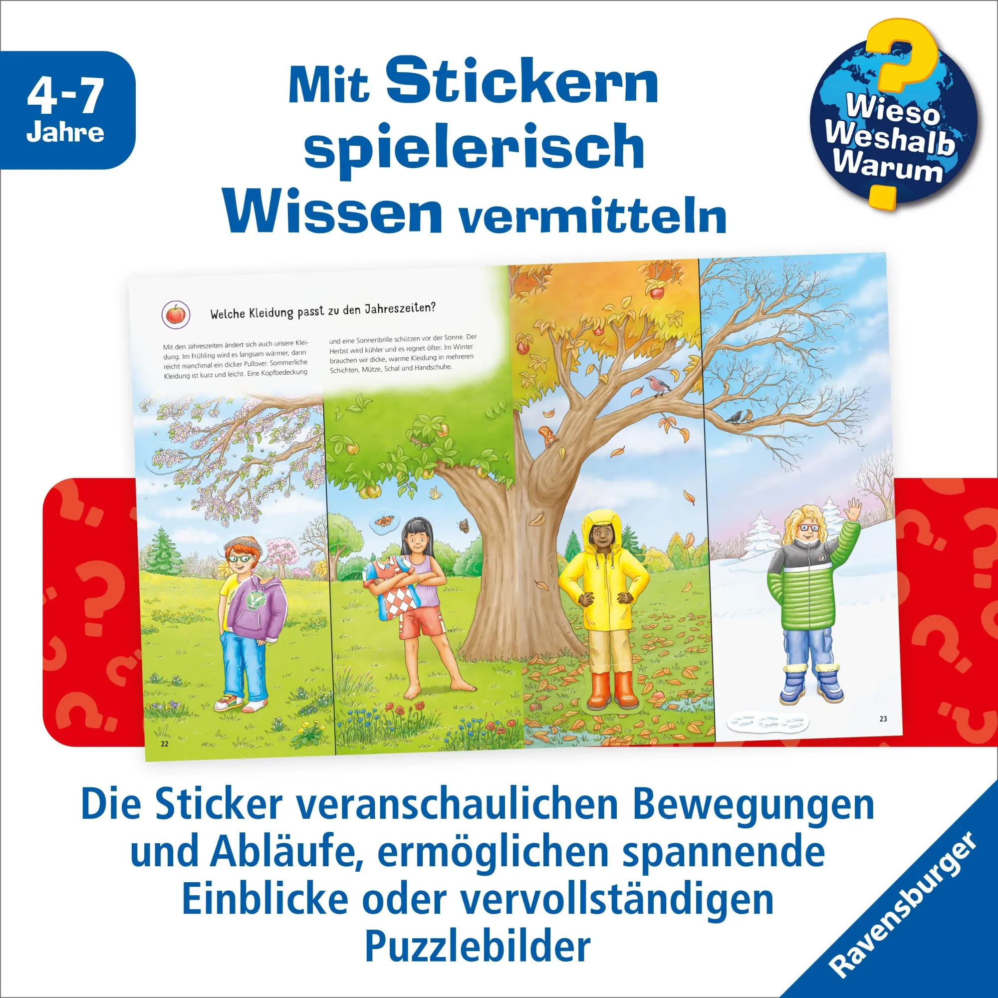 Bild: 9783473601035 | Wieso? Weshalb? Warum? Stickerheft - Jahreszeiten | Oliver Kockmann