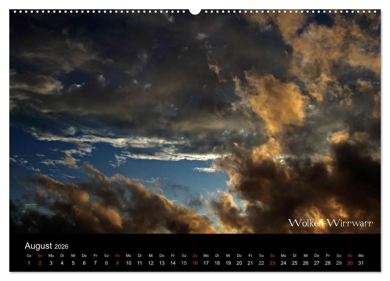 Bild: 9783516191035 | Wolken-Kunstwerke (Wandkalender 2026 DIN A2 quer), CALVENDO...