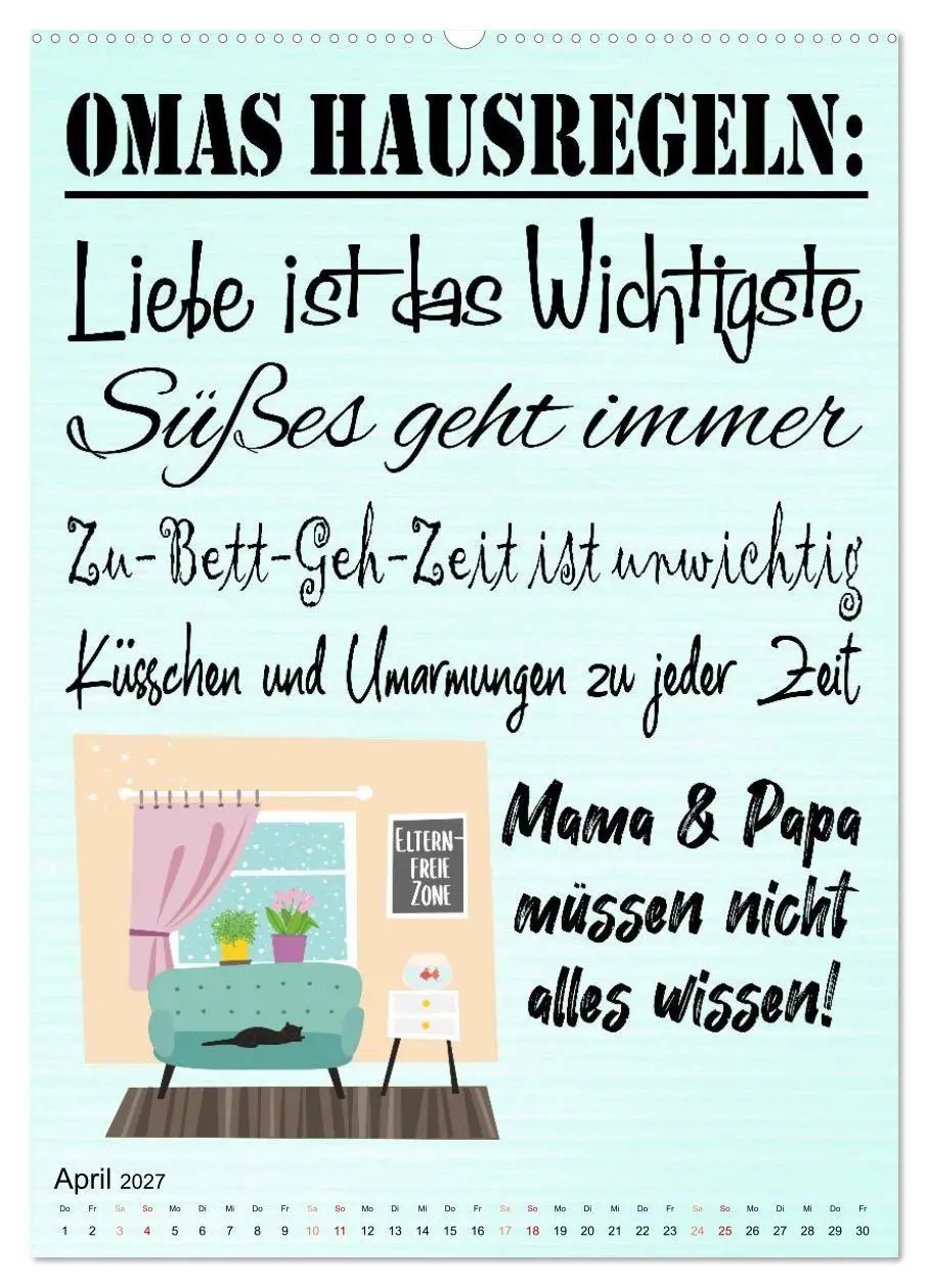 Bild: 9783569351035 | Glück ist, Oma zu sein (Wandkalender 2027 DIN A2 hoch), CALVENDO...