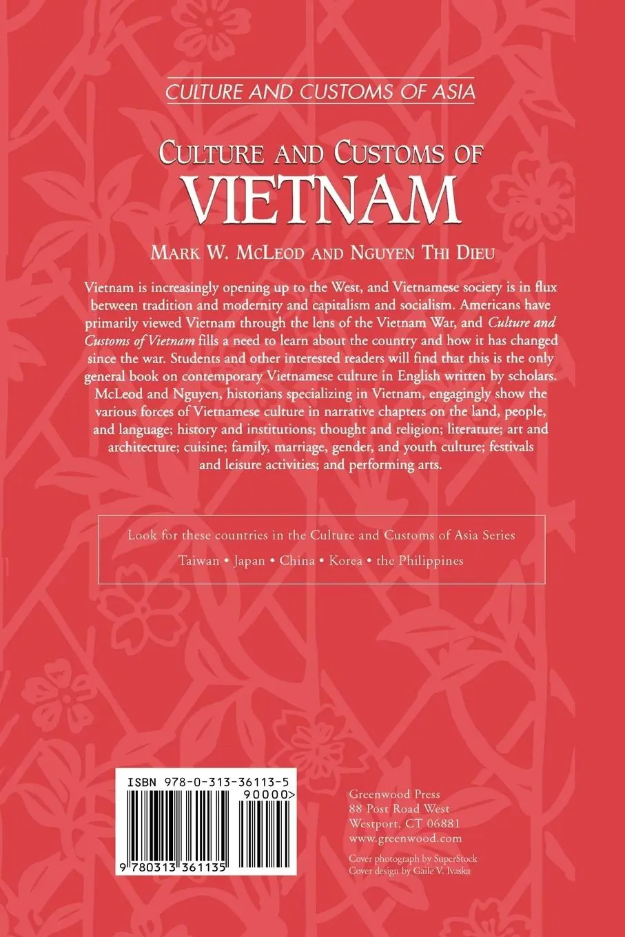 Rückseite: 9780313361135 | Culture and Customs of Vietnam | Mark W. McLeod | Taschenbuch | 2001