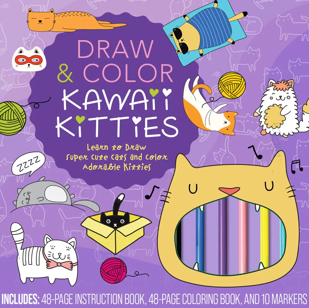 Cover: 9780785841135 | Draw &amp; Color Kawaii Kitties Kit | Editors of Rock Point | Englisch