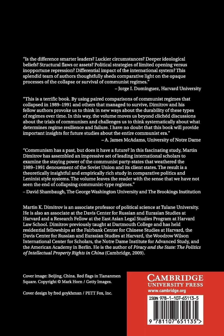Rückseite: 9781107651135 | Why Communism Did Not Collapse | Martin K. Dimitrov | Taschenbuch