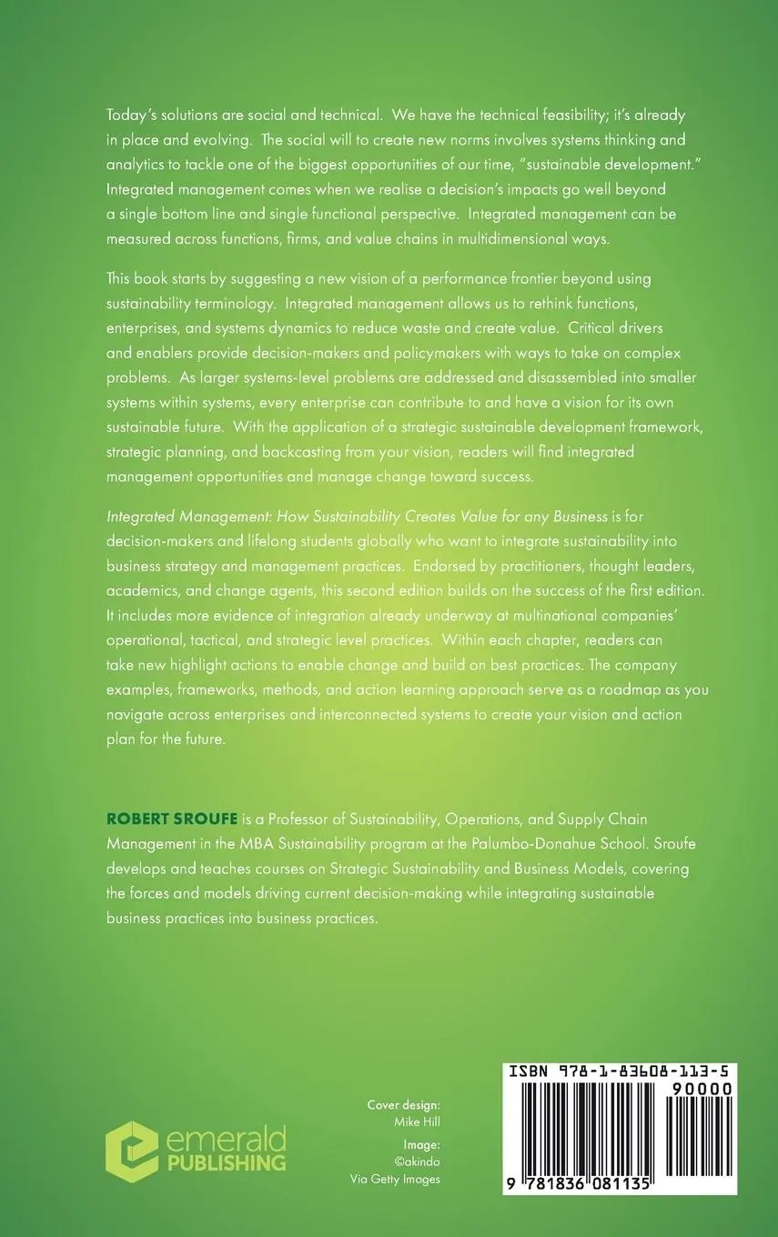 Rückseite: 9781836081135 | Integrated Management | Robert Sroufe | Buch | Englisch | 2025
