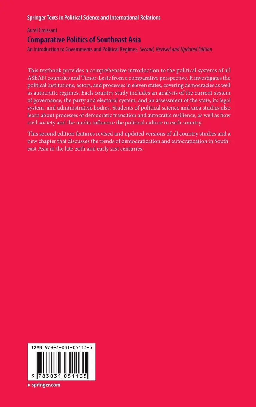 Rückseite: 9783031051135 | Comparative Politics of Southeast Asia | Aurel Croissant | Buch | xi