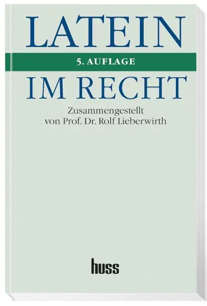 Cover: 9783349011135 | Latein im Recht | Taschenbuch | 300 S. | Deutsch | 2007