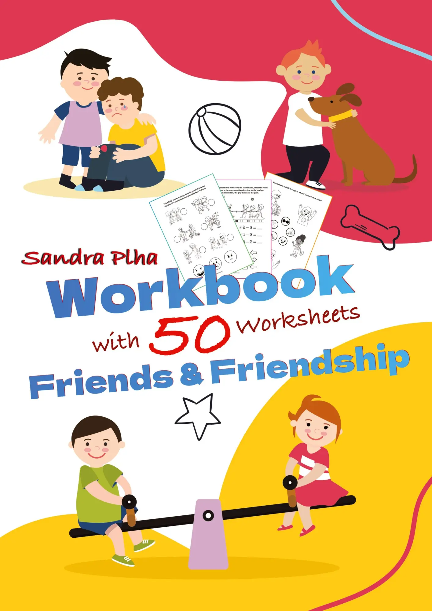 Cover: 9783384281135 | Workbook Friends and Friendship with 50 Worksheets | Sandra Plha