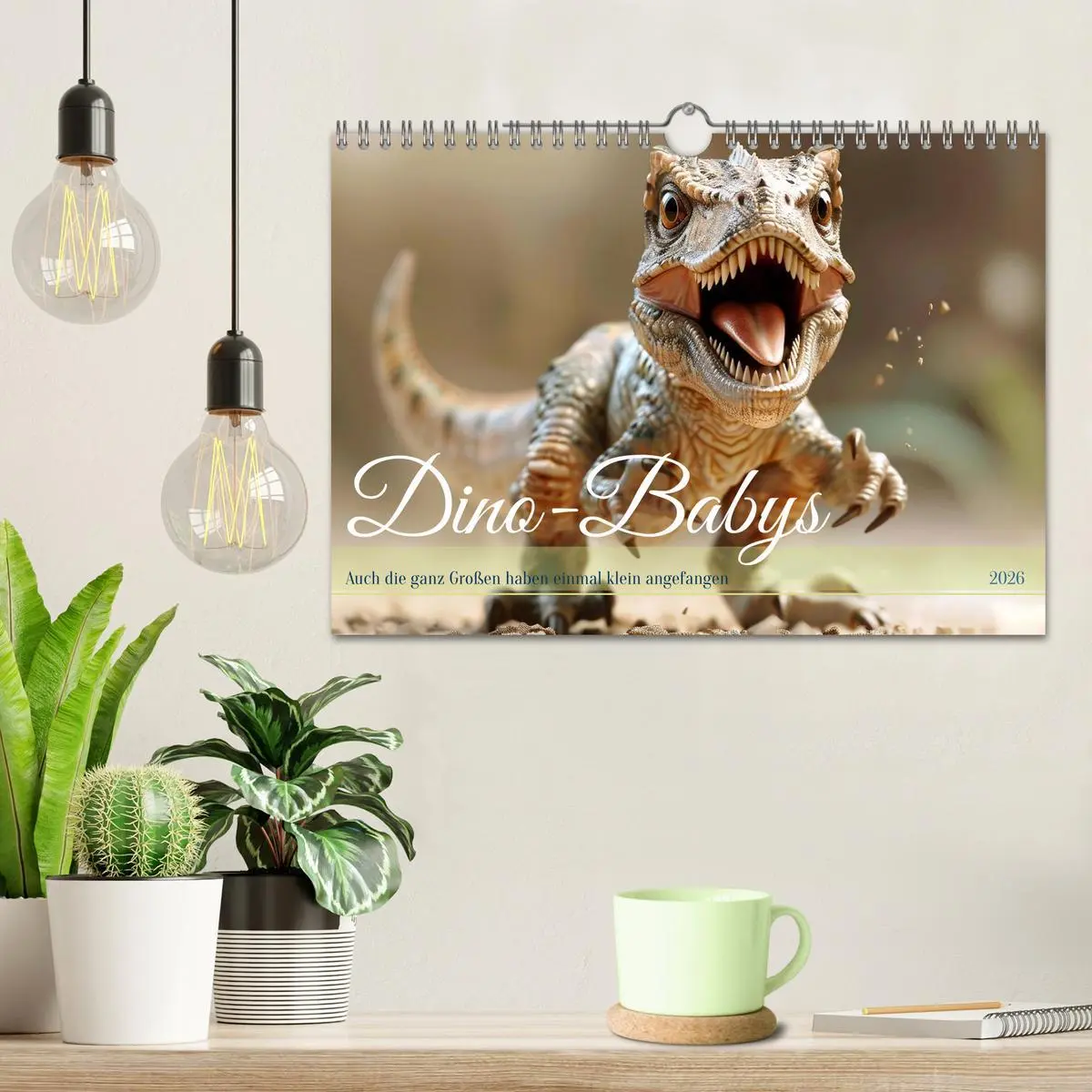 Bild: 9783457301135 | Dino-Babys (Wandkalender 2026 DIN A4 quer), CALVENDO Monatskalender