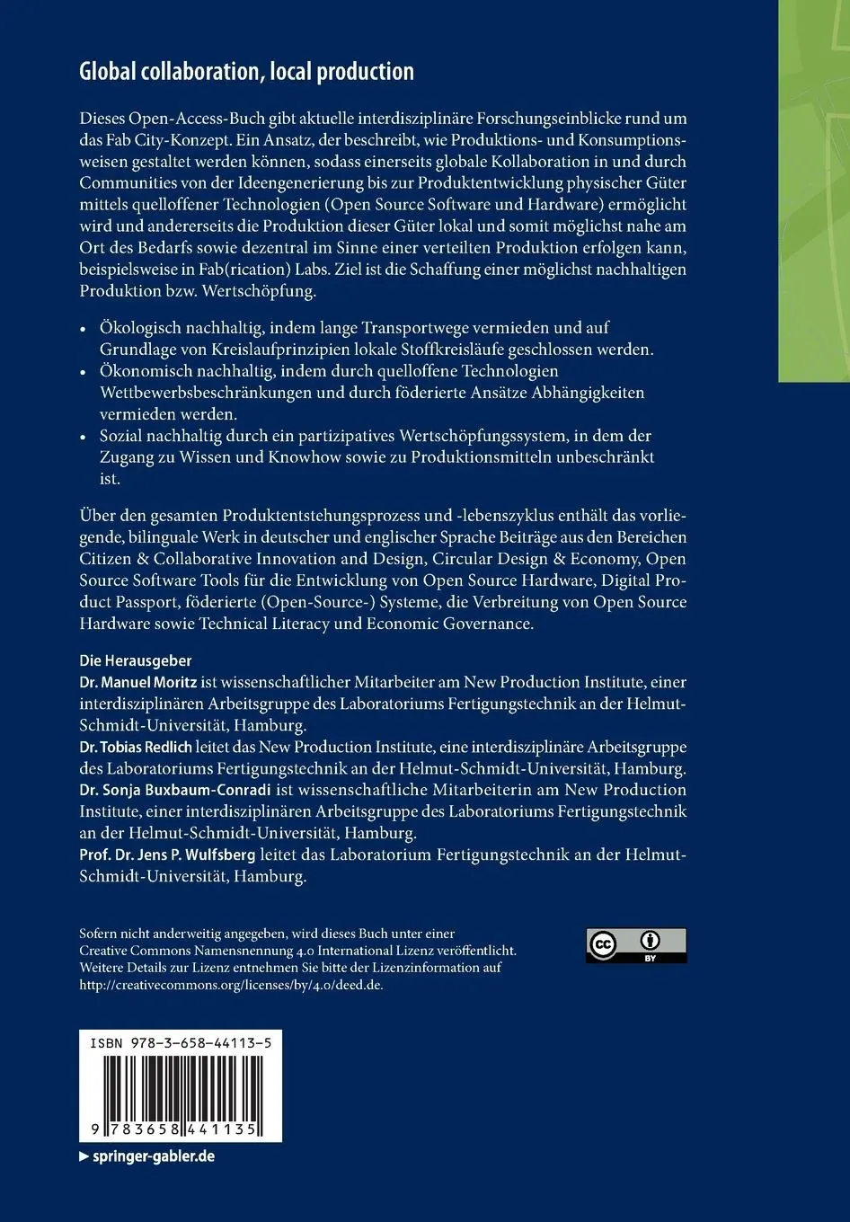 Rückseite: 9783658441135 | Global collaboration, local production | Manuel Moritz (u. a.) | Buch