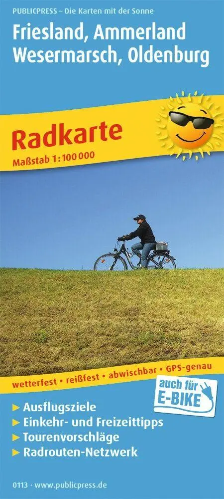 Cover: 9783747301135 | Friesland, Ammerland, Wesermarsch, Oldenburg 1:100 000 | (Land-)Karte