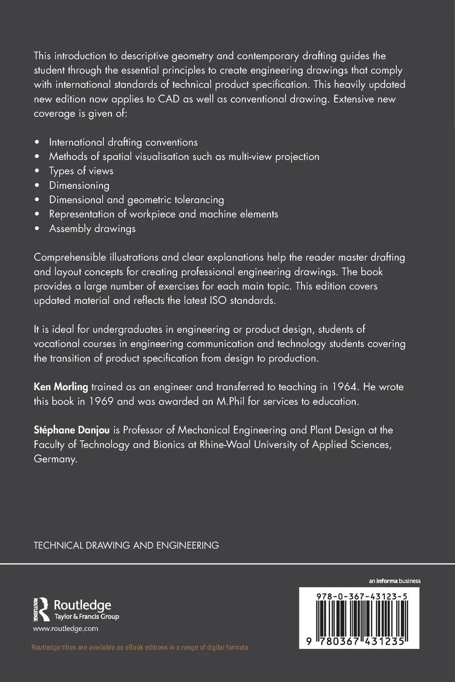 Rückseite: 9780367431235 | Geometric and Engineering Drawing | Ken Morling (u. a.) | Taschenbuch