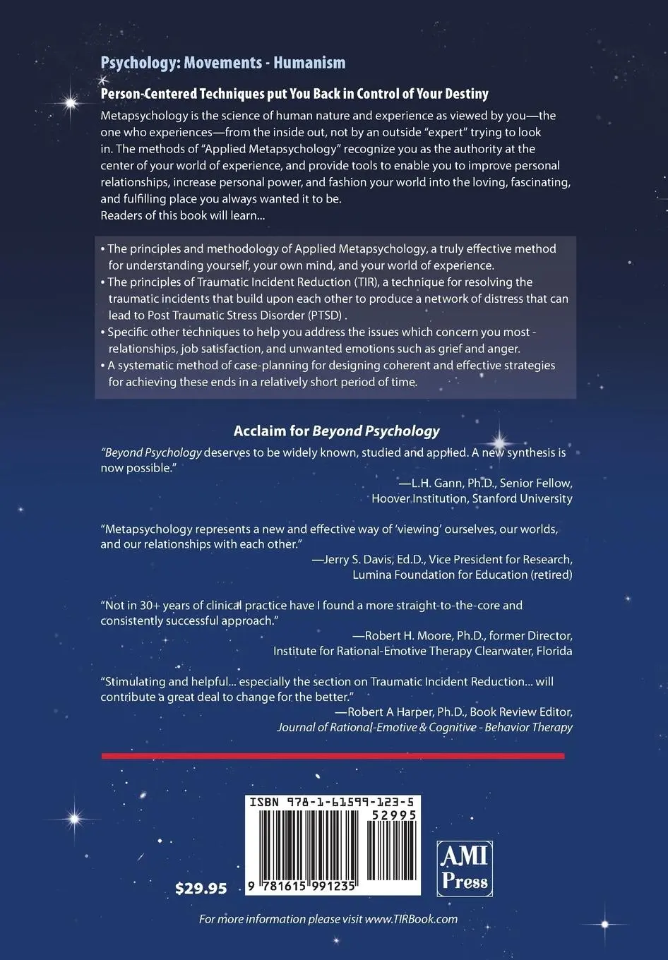 Rückseite: 9781615991235 | Beyond Psychology | An Introduction to Metapsychology | Gerbode | Buch