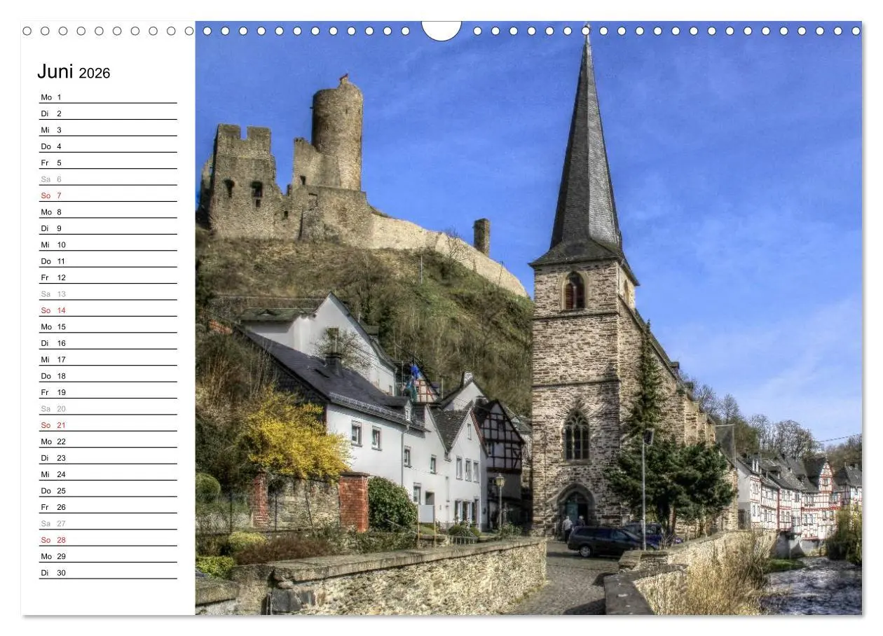 Bild: 9783516001235 | Eine Perle in der Eifel - Monreal (Wandkalender 2026 DIN A3 quer),...
