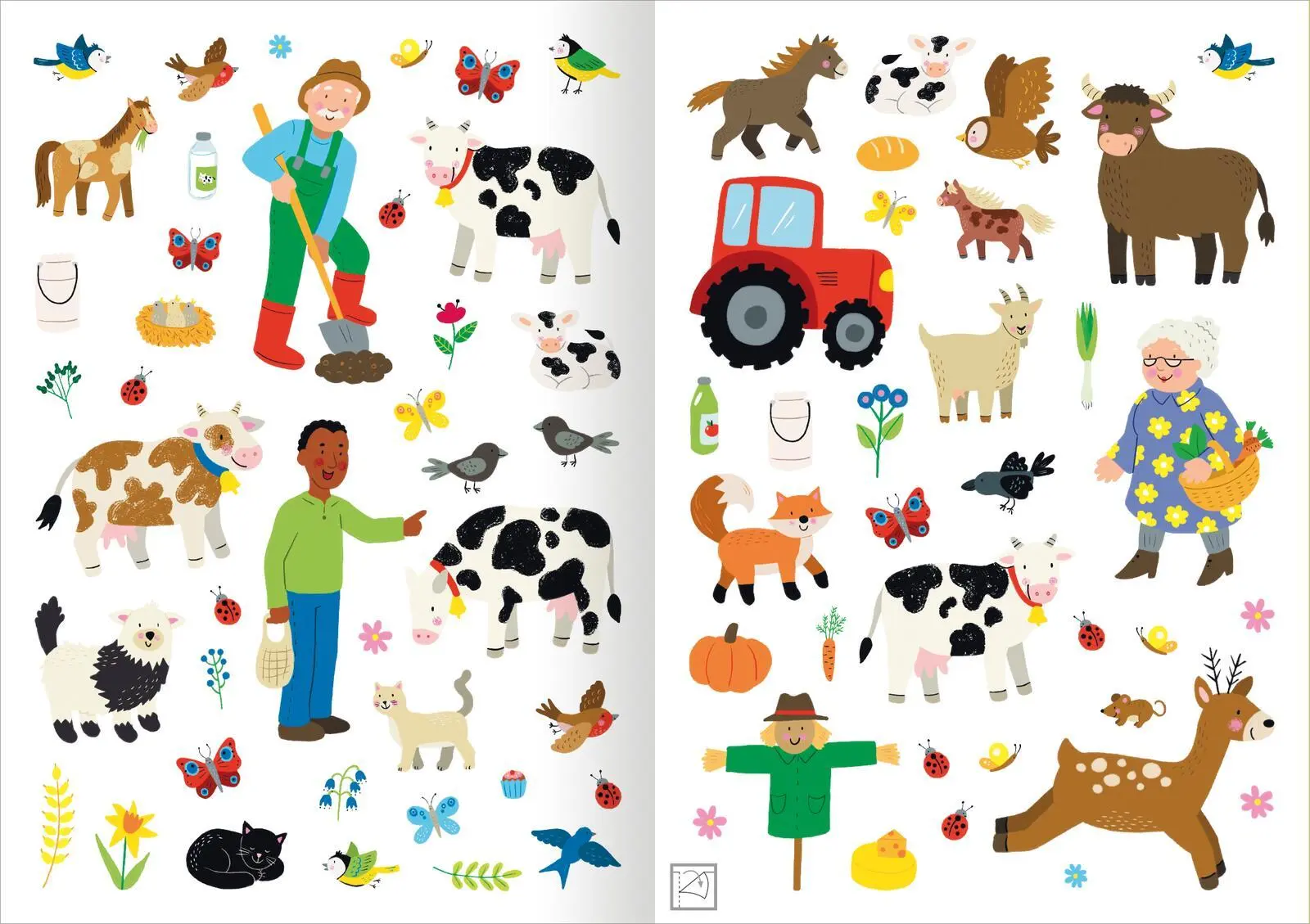Bild: 9783845851235 | Meine Sticker - Bauernhoftiere | Über 300 Sticker | Lena Bellermann