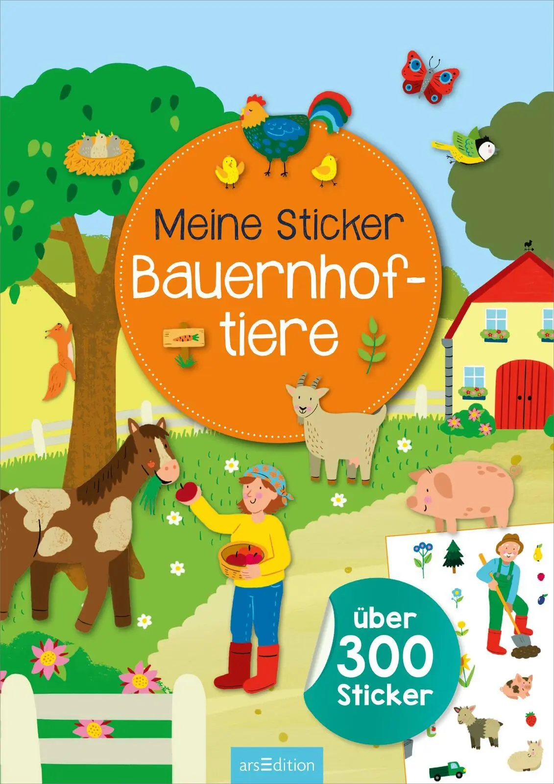 Bild: 9783845851235 | Meine Sticker - Bauernhoftiere | Über 300 Sticker | Lena Bellermann