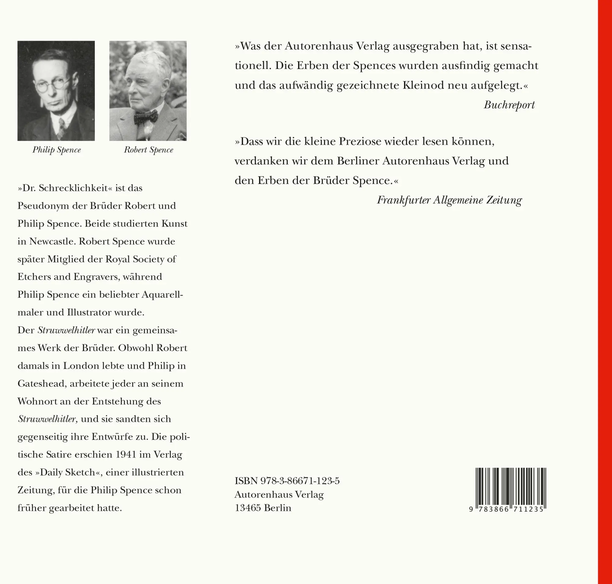 Rückseite: 9783866711235 | Struwwelhitler | Robert Spence (u. a.) | Taschenbuch | 56 S. | Deutsch