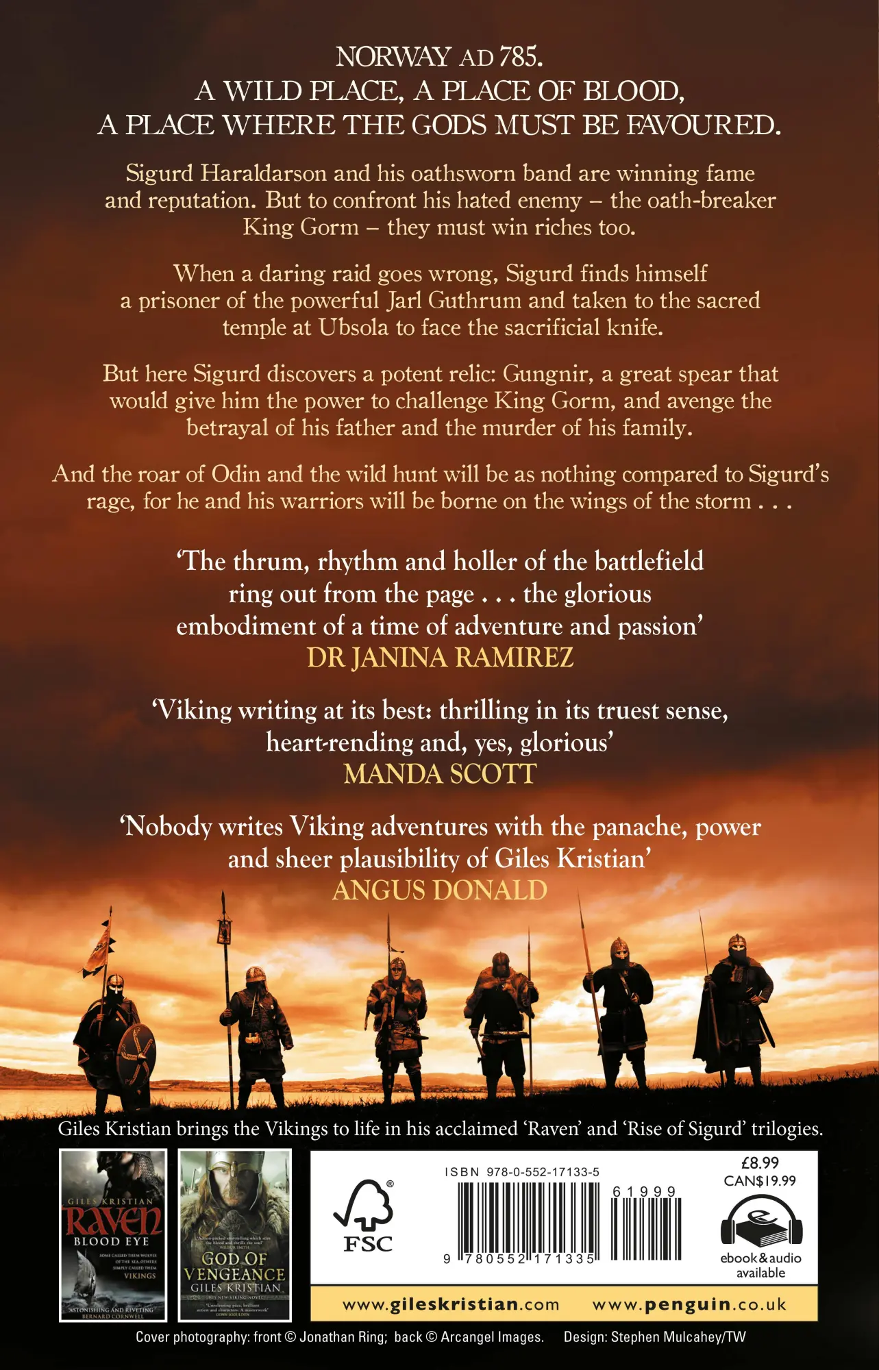 Rückseite: 9780552171335 | Wings of the Storm | Giles Kristian | Taschenbuch | Englisch | 2017
