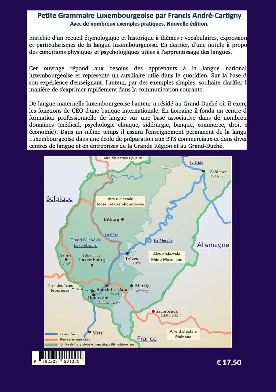 Rückseite: 9782322501335 | Petite Grammaire Luxembourgeoise | Francis André-Cartigny | Buch