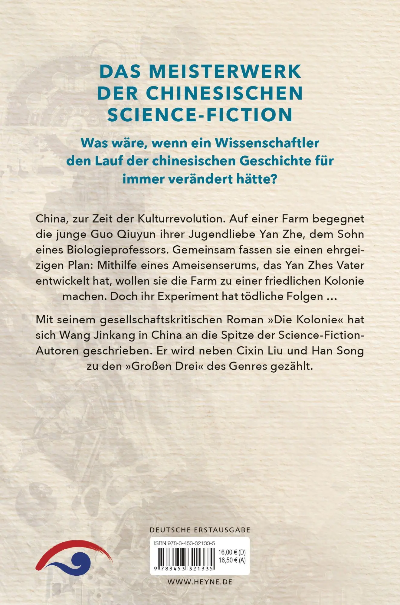 Bild: 9783453321335 | Die Kolonie | Roman | Jinkang Wang | Taschenbuch | 480 S. | Deutsch