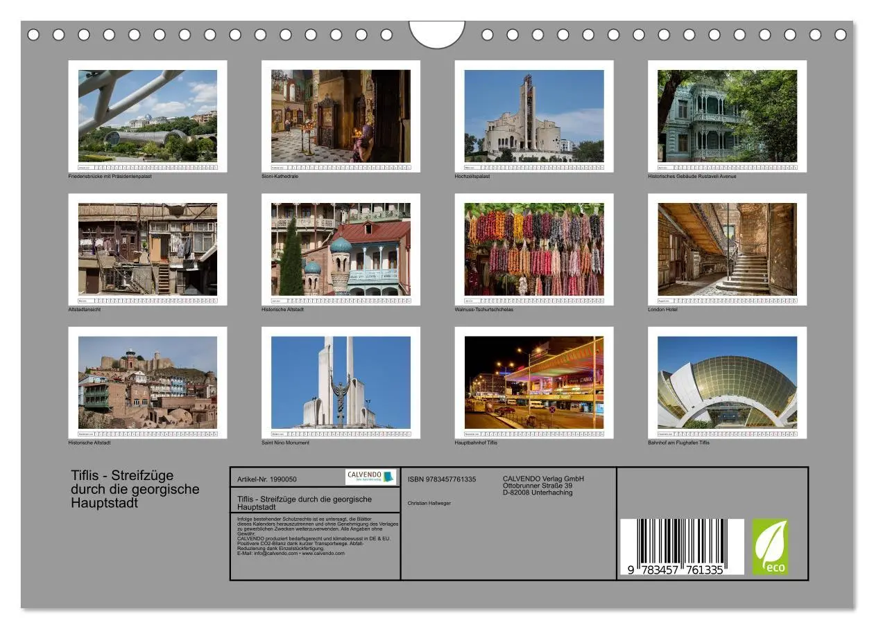 Bild: 9783457761335 | Tiflis - Streifzüge durch die georgische Hauptstadt (Wandkalender...