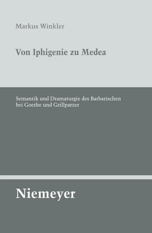 Cover: 9783484321335 | Von Iphigenie zu Medea | Markus Winkler | Taschenbuch | VI | Deutsch