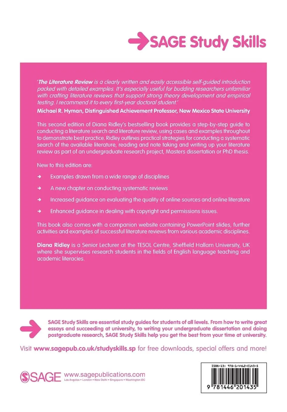 Rückseite: 9781446201435 | The Literature Review | A Step-by-Step Guide for Students | Ridley