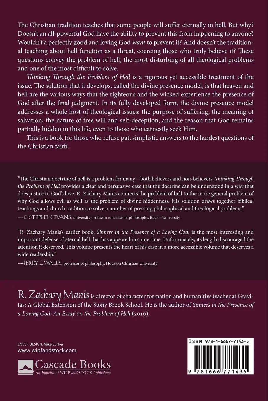 Rückseite: 9781666771435 | Thinking Through the Problem of Hell | R. Zachary Manis | Taschenbuch