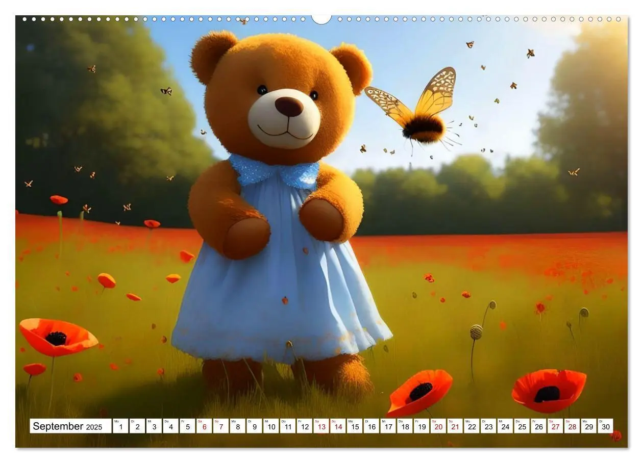 Bild: 9783383881435 | Sommerbärchen (hochwertiger Premium Wandkalender 2025 DIN A2 quer),...