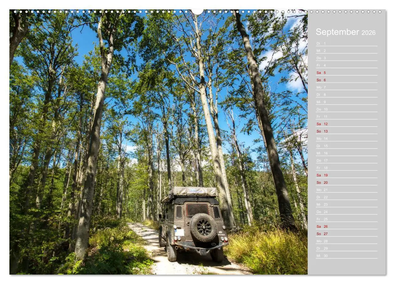 Bild: 9783457751435 | Mit dem 4x4 durch Europa (hochwertiger Premium Wandkalender 2026...