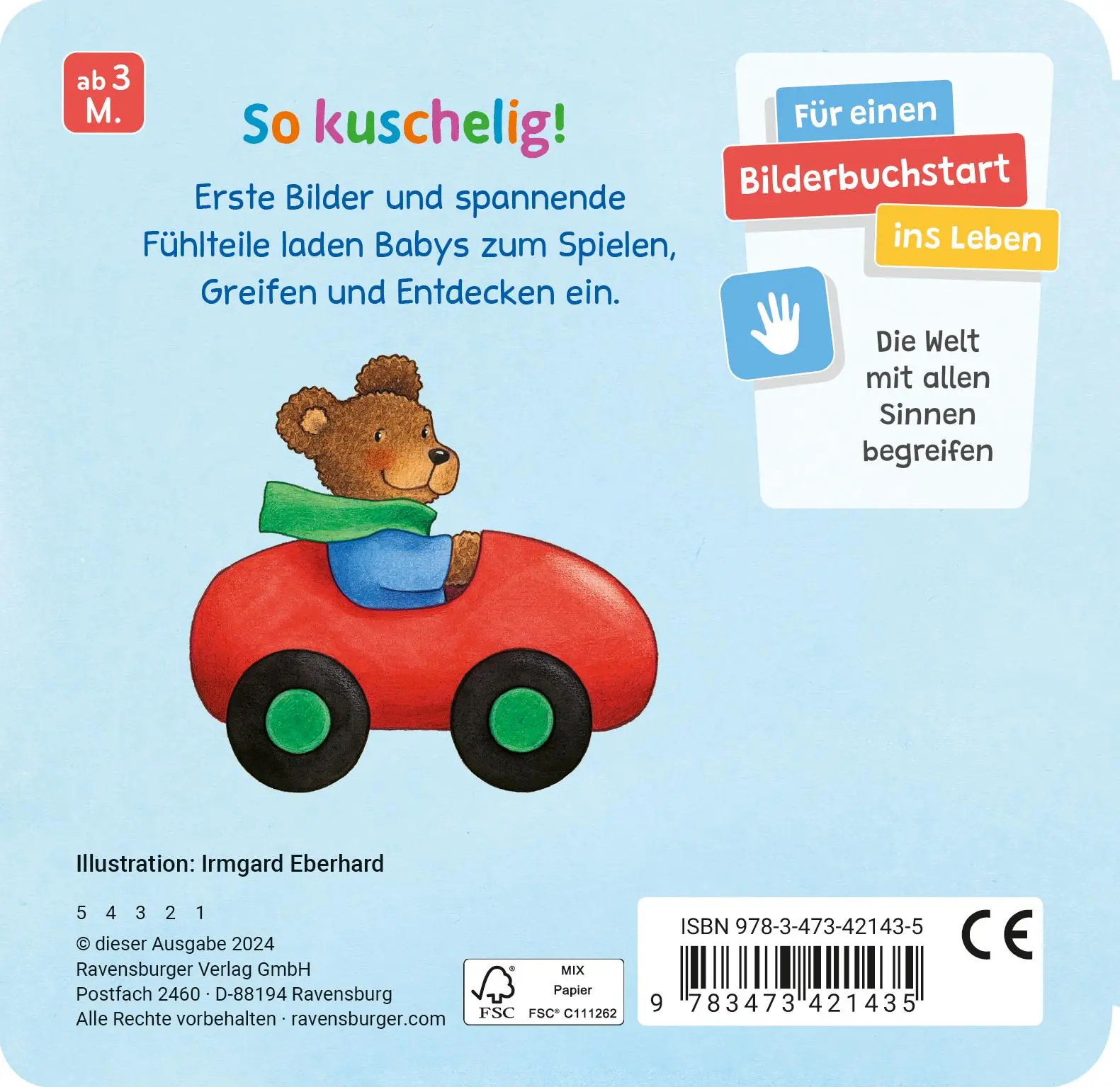 Rückseite: 9783473421435 | Fühl mal! | Irmgard Eberhard | Buch | 12 S. | Deutsch | 2024