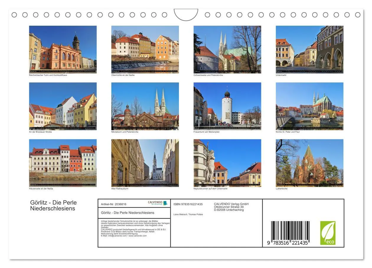 Bild: 9783516221435 | Görlitz - Die Perle Niederschlesiens (Wandkalender 2026 DIN A4...