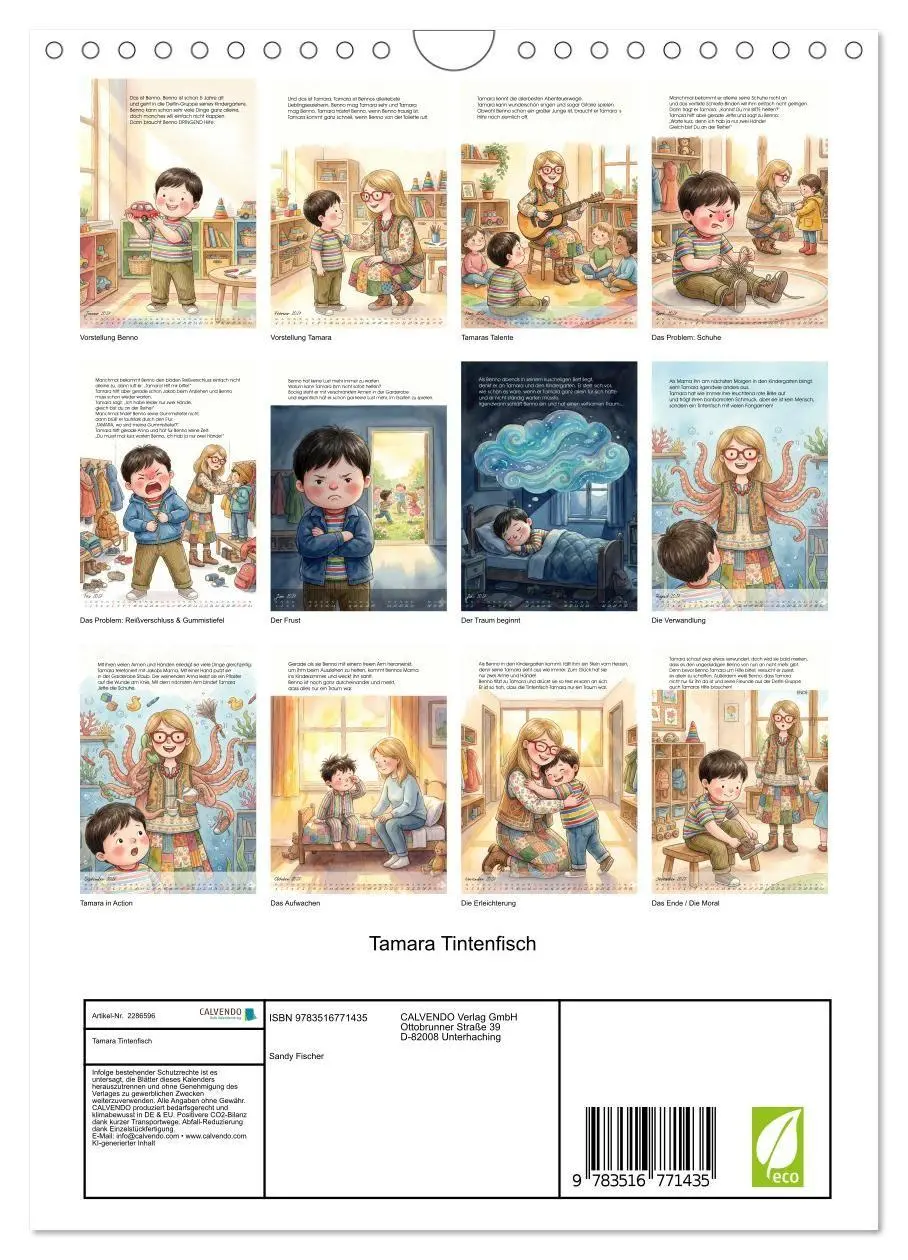 Bild: 9783516771435 | Tamara Tintenfisch (Wandkalender 2027 DIN A4 hoch), CALVENDO...