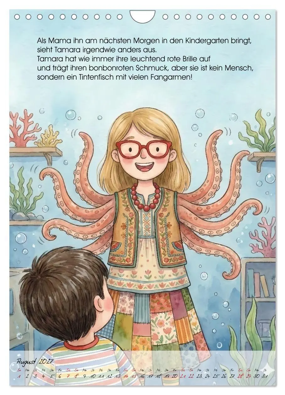 Bild: 9783516771435 | Tamara Tintenfisch (Wandkalender 2027 DIN A4 hoch), CALVENDO...