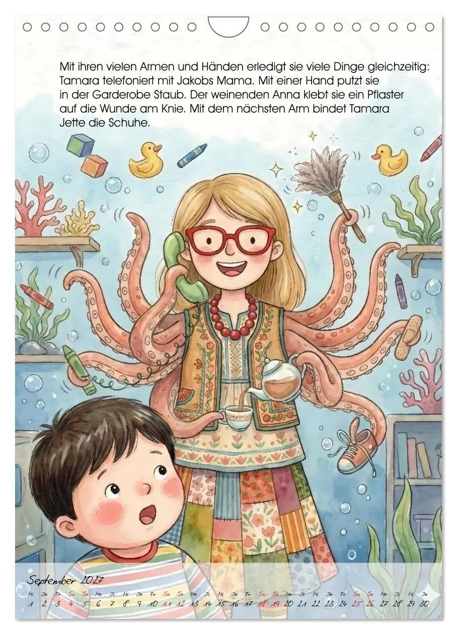 Bild: 9783516771435 | Tamara Tintenfisch (Wandkalender 2027 DIN A4 hoch), CALVENDO...