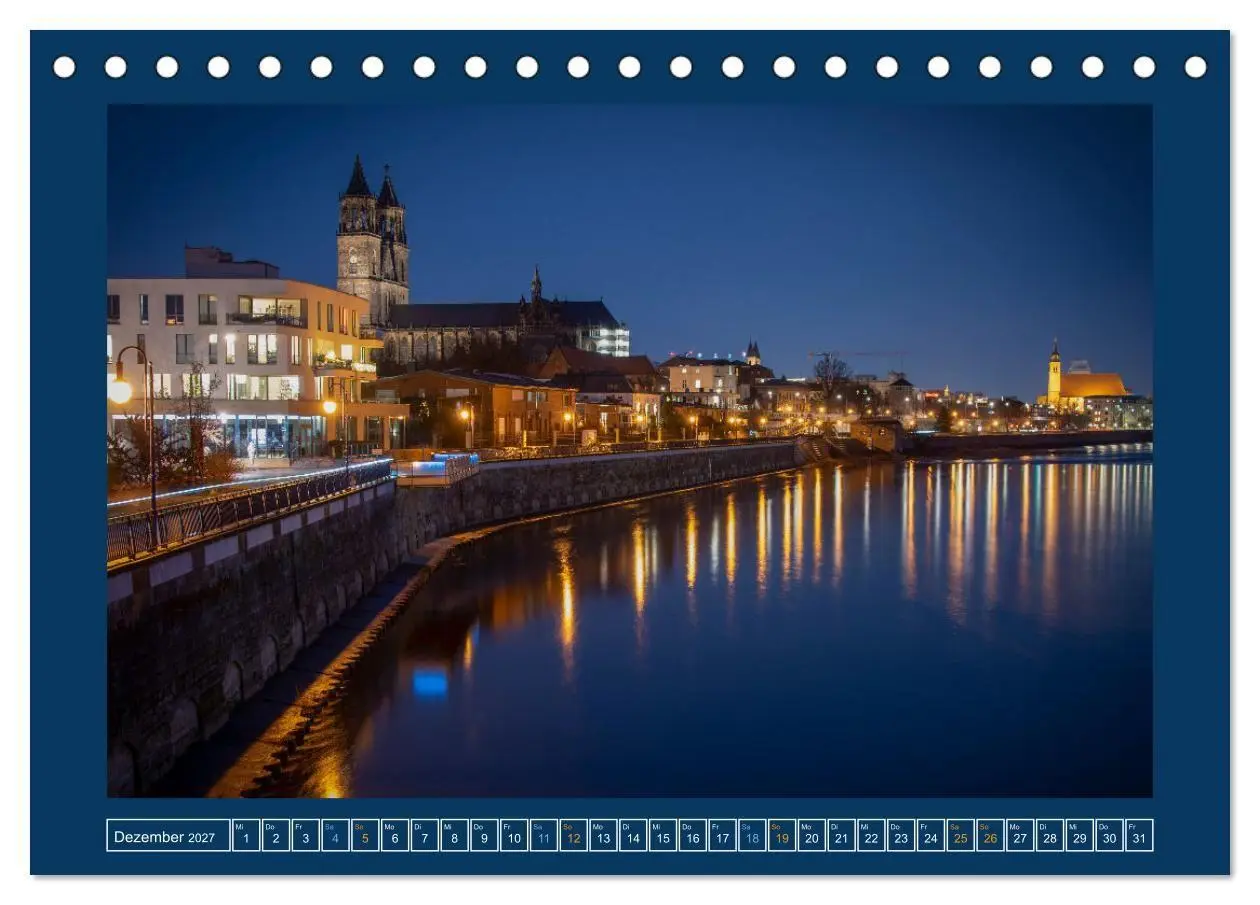 Bild: 9783569481435 | Magdeburg (Tischkalender 2027 DIN A5 quer), CALVENDO Monatskalender