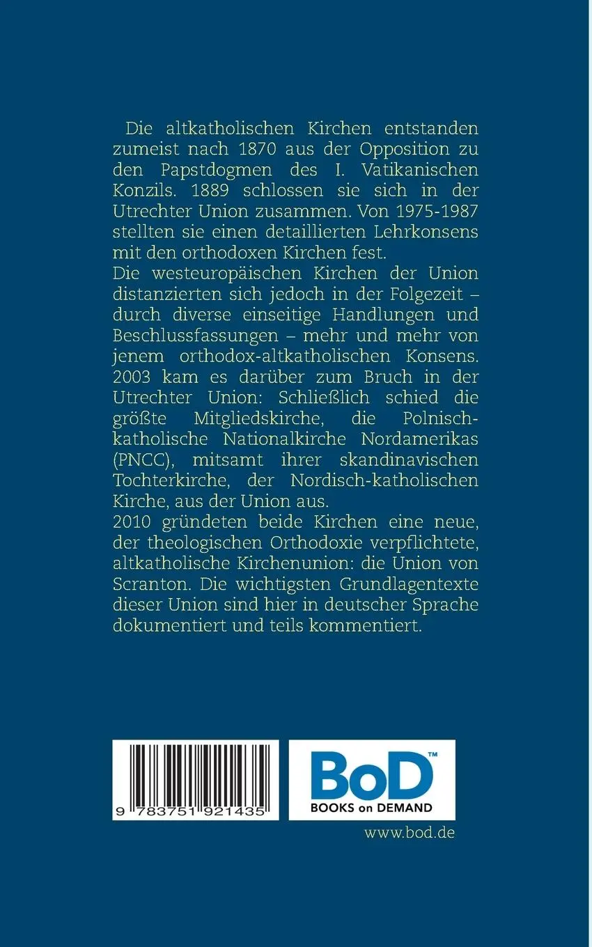 Rückseite: 9783751921435 | Nordisch-katholische Kirche und Union von Scranton | Herzberg | Buch