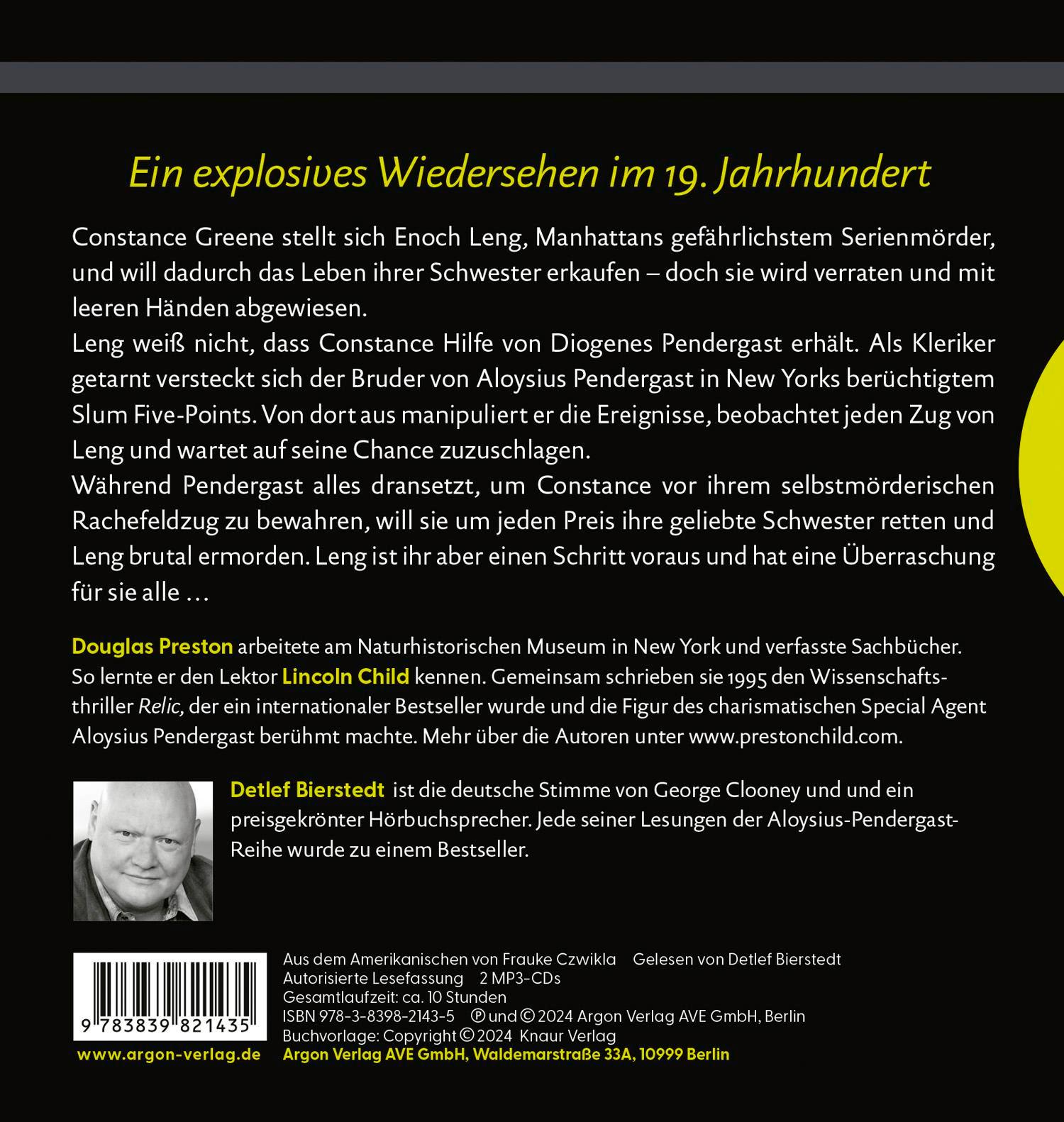 Rückseite: 9783839821435 | Poison - Schwestern der Vergeltung | Douglas Preston (u. a.) | MP3