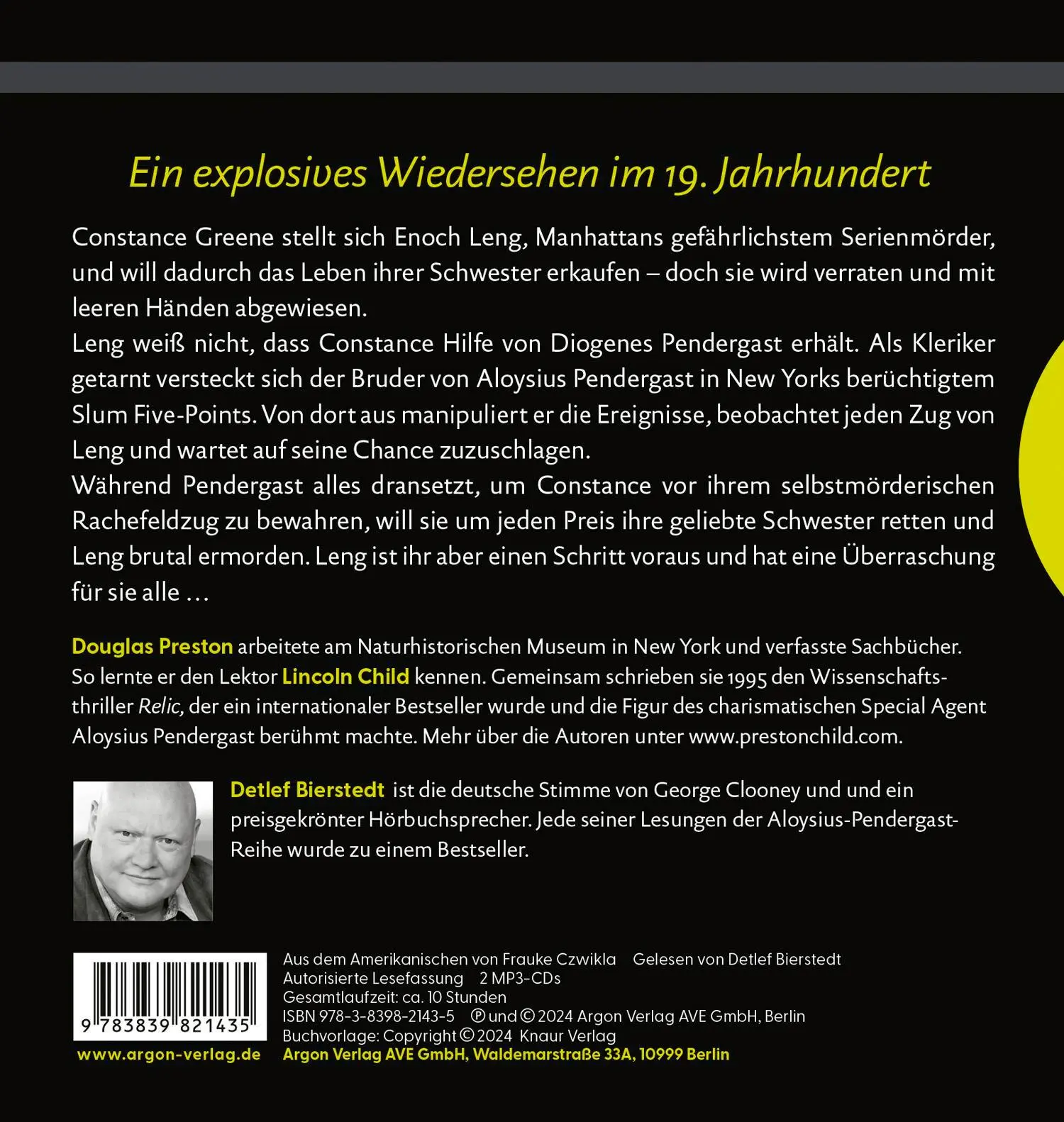 Rückseite: 9783839821435 | Poison - Schwestern der Vergeltung | Douglas Preston (u. a.) | MP3