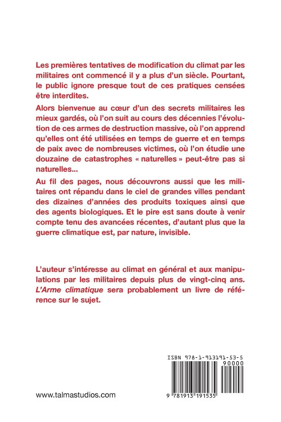 Rückseite: 9781913191535 | L'Arme climatique (3e édition) | Patrick Pasin | Taschenbuch | 2025