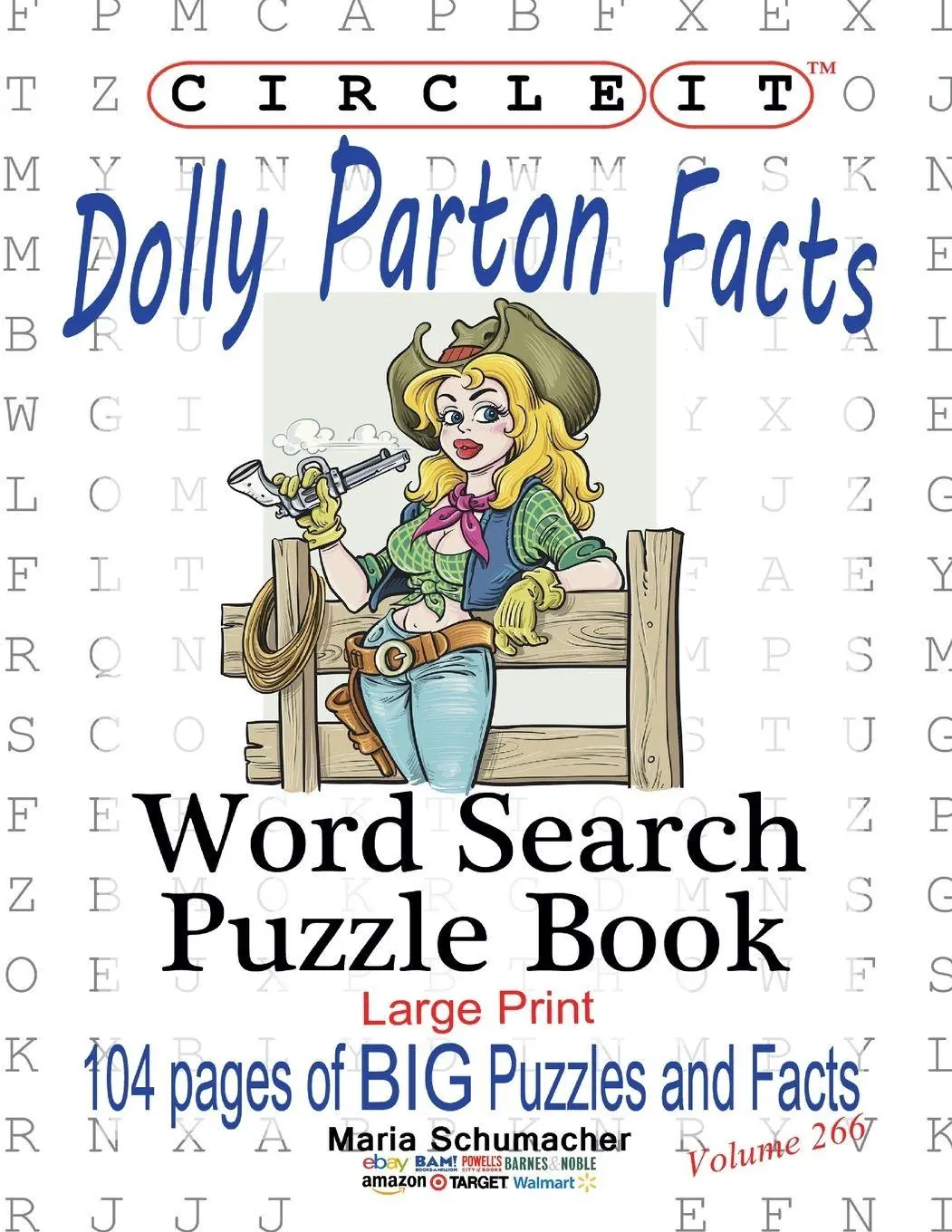 Cover: 9781950961535 | Circle It, Dolly Parton Facts, Word Search, Puzzle Book | Llc (u. a.)