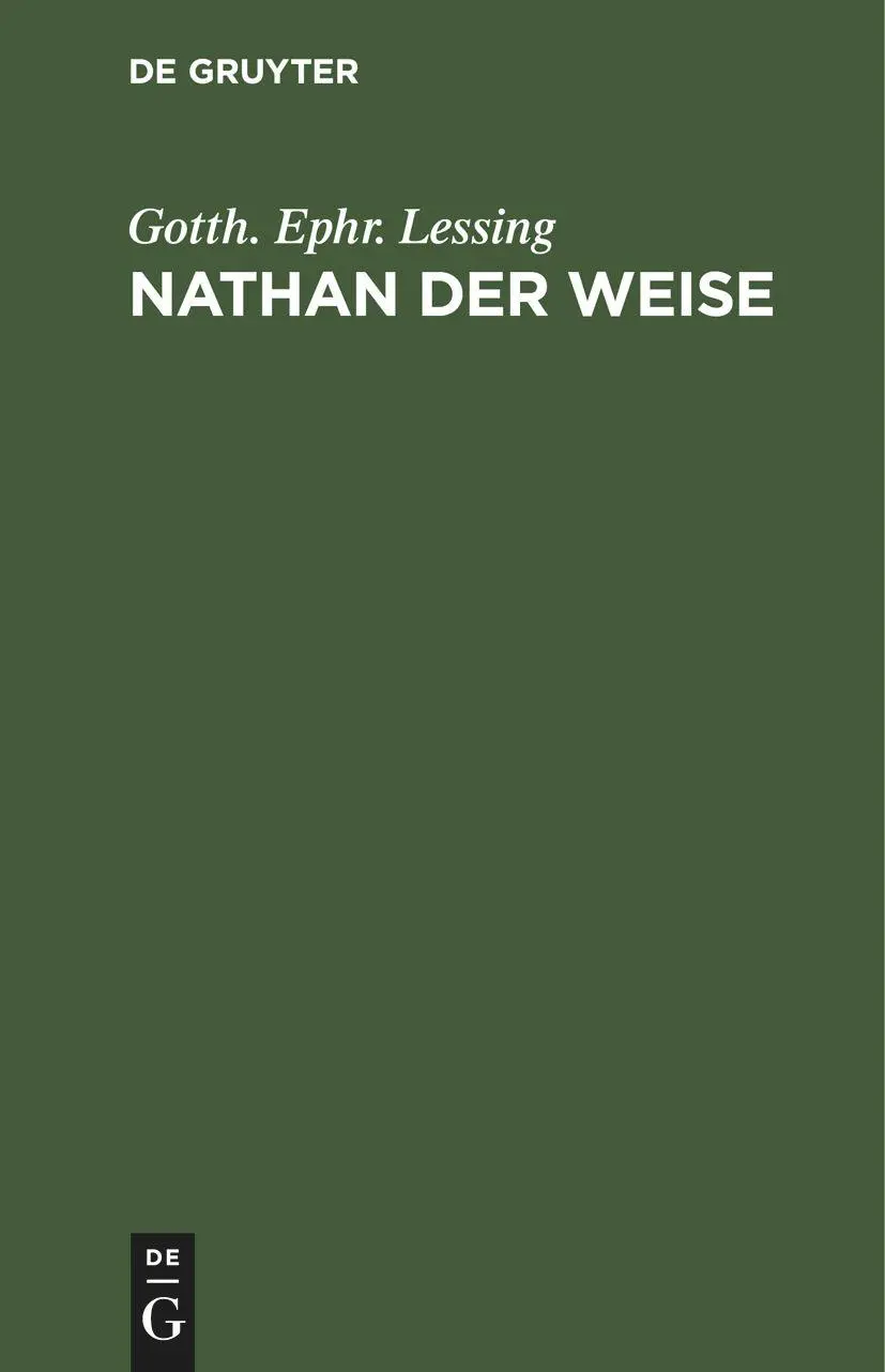 Cover: 9783112431535 | Nathan der Weise | Ein dramatisches Gedicht in fünf Aufzügen | Lessing
