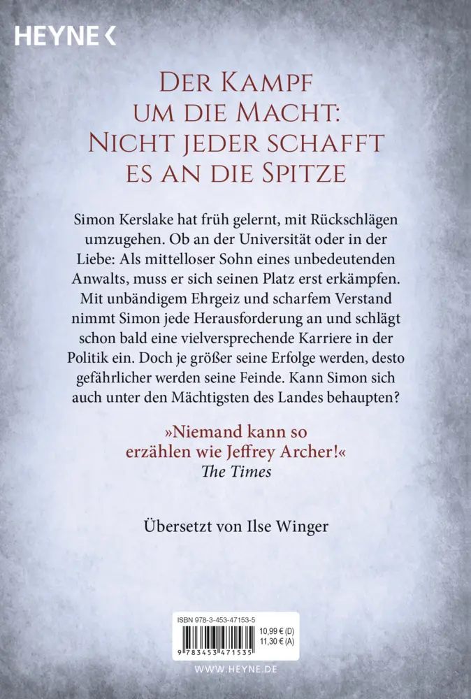 Bild: 9783453471535 | Zeit der Rivalen | Roman | Jeffrey Archer | Taschenbuch | 560 S.