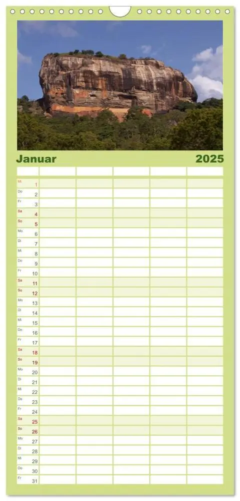 Bild: 9783457121535 | Familienplaner 2025 - Sri Lanka mit 5 Spalten (Wandkalender, 21 x...