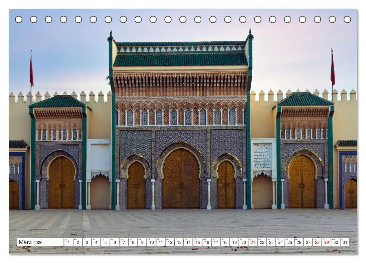 Bild: 9783457291535 | Marokko, ein lebendiges Mosaik voller Farben. (Tischkalender 2026...