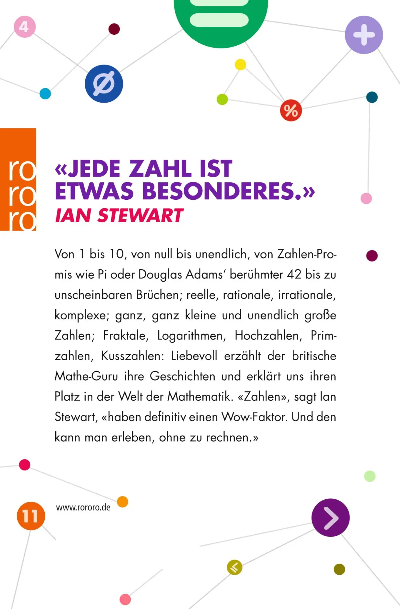 Rückseite: 9783499631535 | Unglaubliche Zahlen | Ian Stewart | Taschenbuch | 448 S. | Deutsch