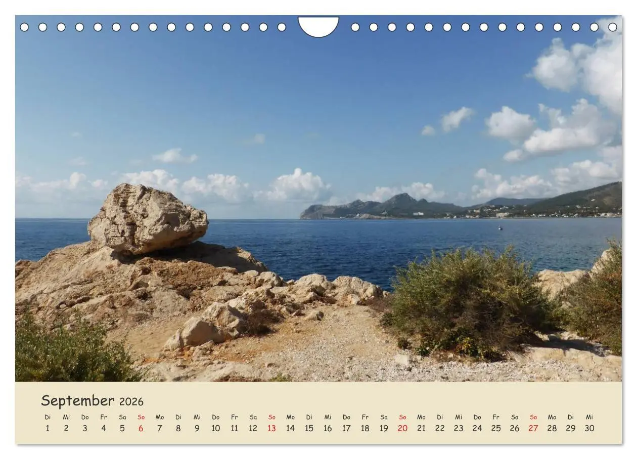 Bild: 9783516211535 | Cala Ratjada (Wandkalender 2026 DIN A4 quer), CALVENDO Monatskalender