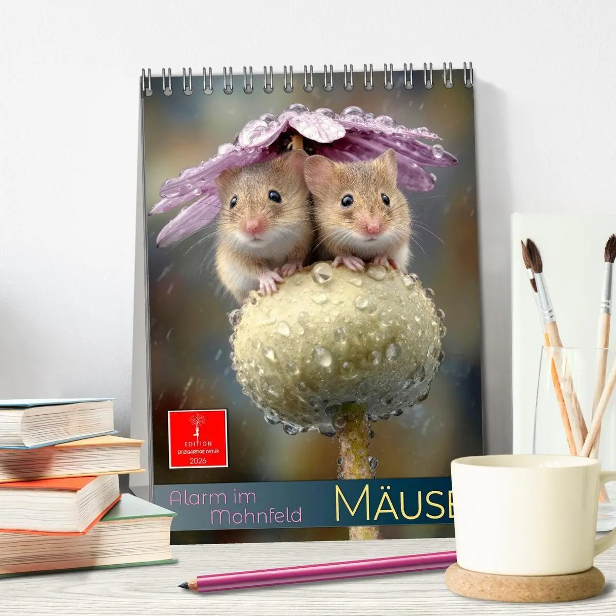 Bild: 9783516691535 | Mäuse - Alarm im Mohnfeld (Tischkalender 2026 DIN A5 hoch),...